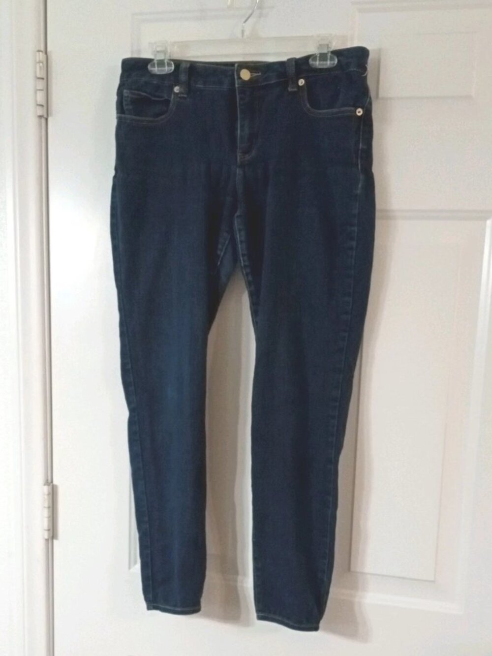 Michael Kors Jeans Womens 6 Dark Blue Denim Mid Rise Stretch Straight Leg 32x30